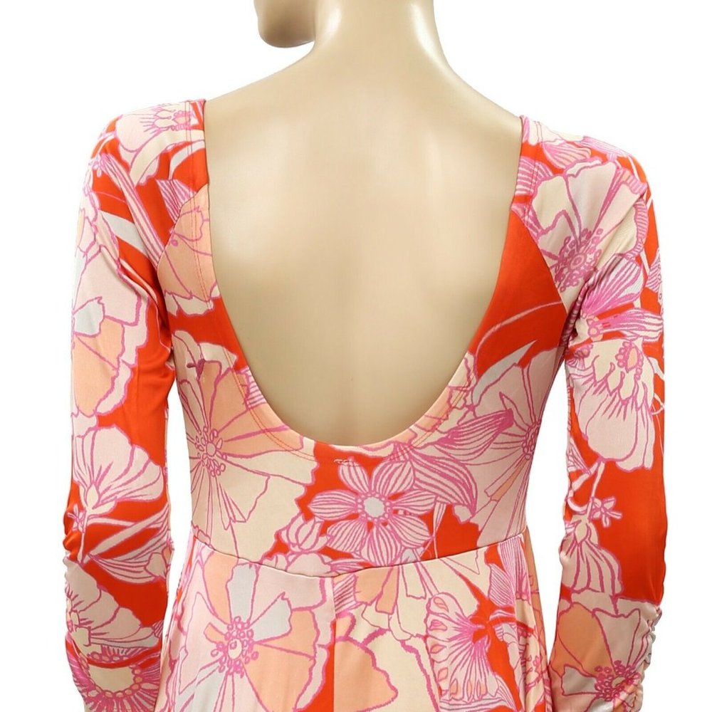 Free People First Date Retro Sexy Maxi Dress M - Picture 7 of 7